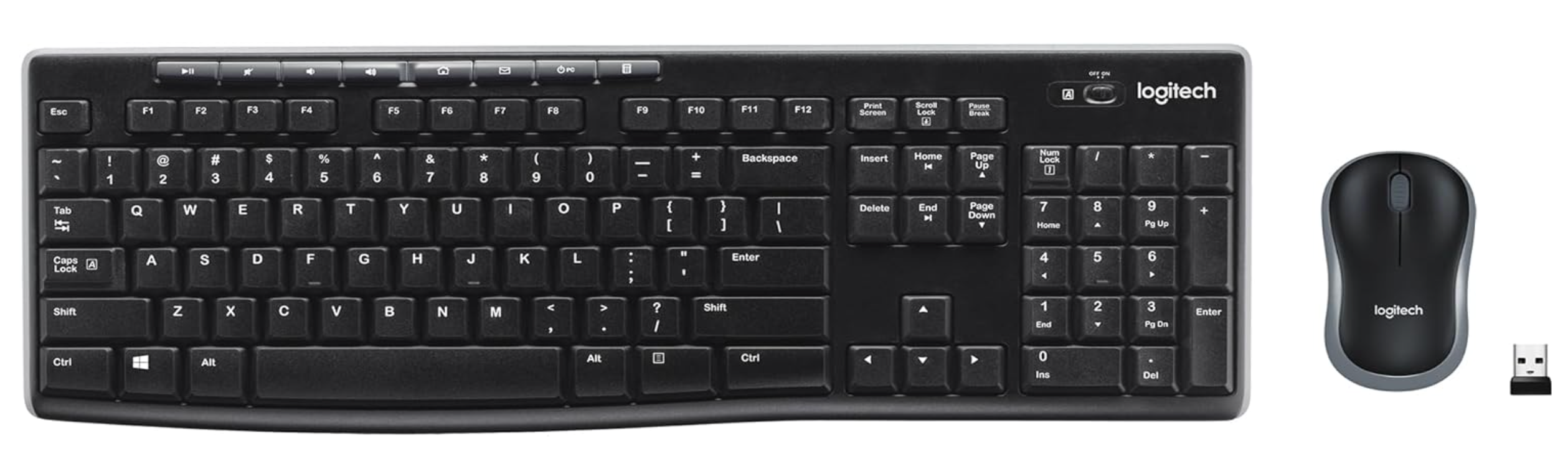 Wireless Logitech Keyboard and Mouse Combo